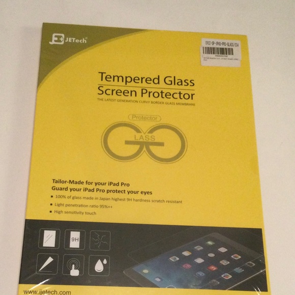 Tempered Glass Screen Protector for iPad Pro JETech New - Picture 2 of 4